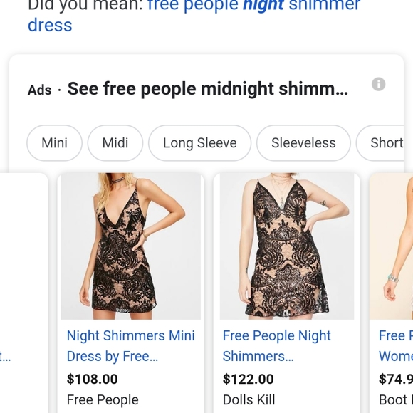 Free People Night Shimmer Dress - Picture 8 of 8